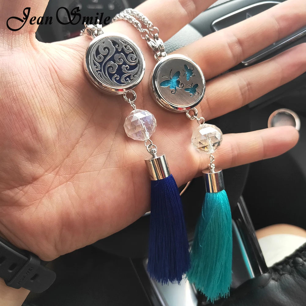 

New Aromatherapy Jewelry Car Perfume Pendant Diffuser Necklace Stainless Steel Locket Essential Oil Diffuser Locket Pendant