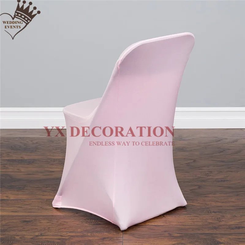 25 50 100pcs Lot Lycra Spandex Chair Cover For Folding Chair Stretch Chair Cover Event Hotel Festival Decoration