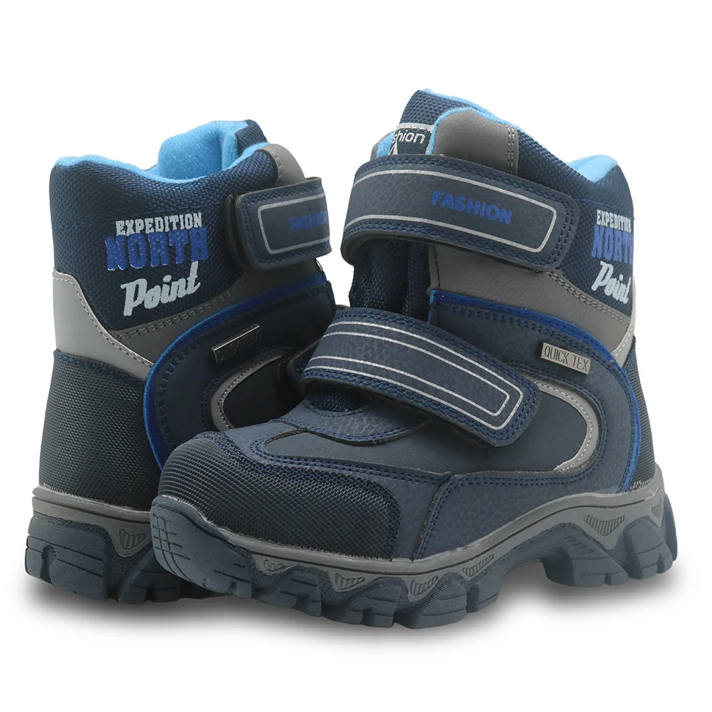 

Kids Boots 2018 Winter Boys Snow Boots Waterproof Kids Flat Warm Wollen Lining Children's Shoes Plush Winter Boots for Boys