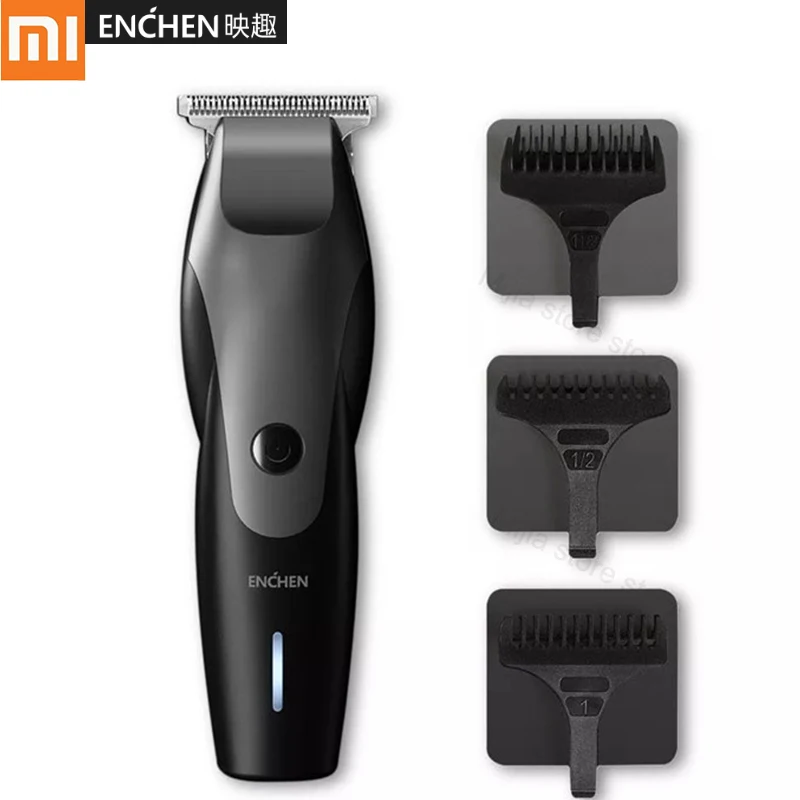 

New XIAOMI ENCHEN Hummingbird Electric Hair Clipper 10W USB Charging 110-240V Low Noise Hair Trimmer with 3 Hair Comb for Man