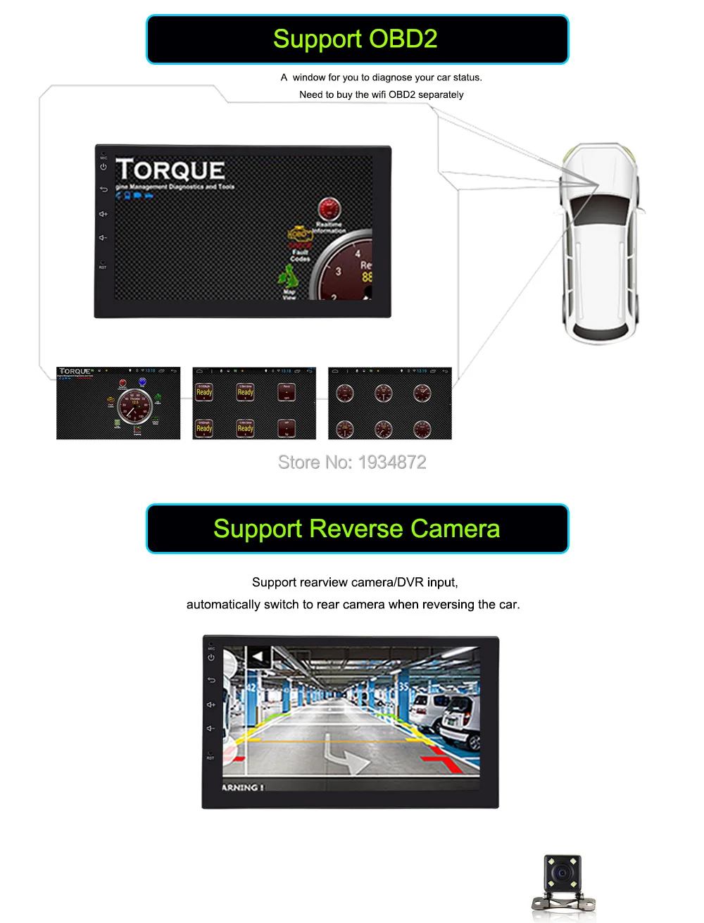 Clearance Funrover 7" 2 Din Android 8.0 Car Radio Universal GPS Navigation multimedia Autoradio Stereo FM Audio No DVD 110mm size one din 12