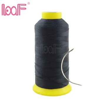 

LOOF Wigs Sewing Thread 1 pc n C curved Needle 12pcs 9cm High Intensity Polyester Sewing Thread for human hair Weft Weaving Kits