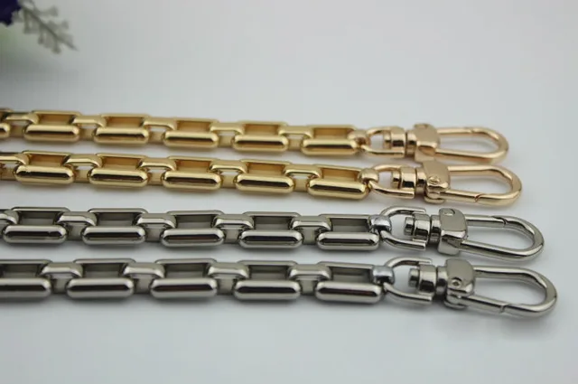 2 개/몫 DIY 가방 체인 어깨 벨트 국자 고급 패키지 체인 금속 패키지 체인 108 cm 긴 후크 걸쇠