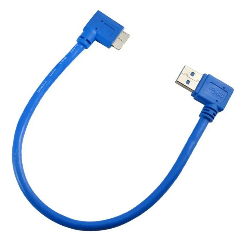 LBSC 30 см USB 3 0 A штекер к Micro B разъем 10 pin 90 градусов прямоугольный кабель Шнур|usb male to