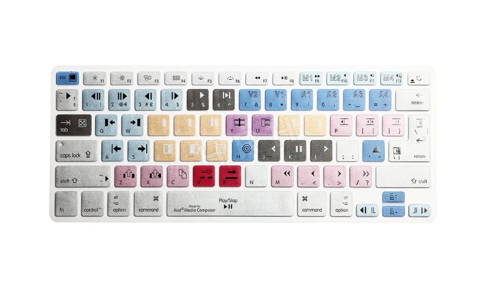 1 шт. Обложка для клавиатуры MacBook Air Pro Retina 13 15 17 дюймов|keyboard cover|avid media composer keyboardshortcut