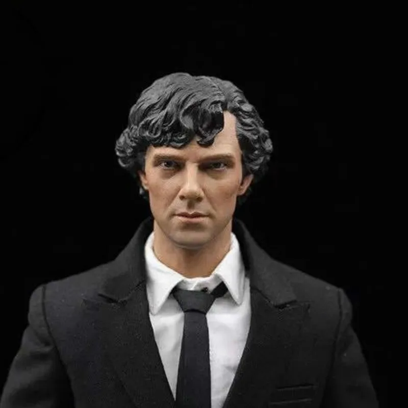 Custom 1/6 Шерлок Холмс Бенедикт громоздкая голова скульптура для мужской фигурки 12