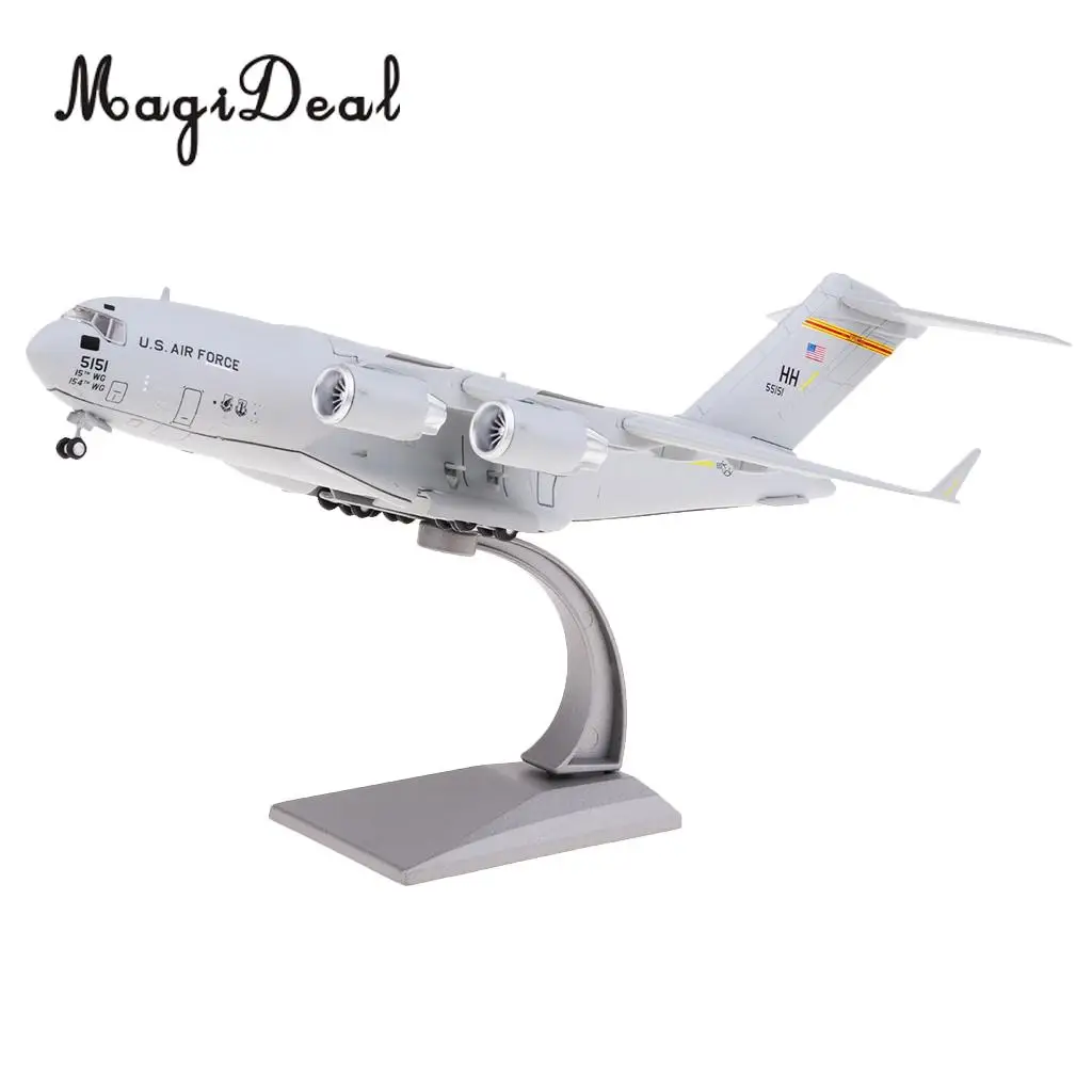 1:200 C-17 Transport Plane American Diecast Military Aeroplane Collection Art Crafts with Display Stand