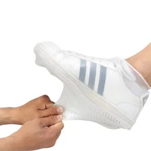 1 пара водонепроницаемых чехлов для обуви, эластичные силиконовые утолщенные резиновые сапоги на платформе для спорта, кемпинга, мужчин и женщин