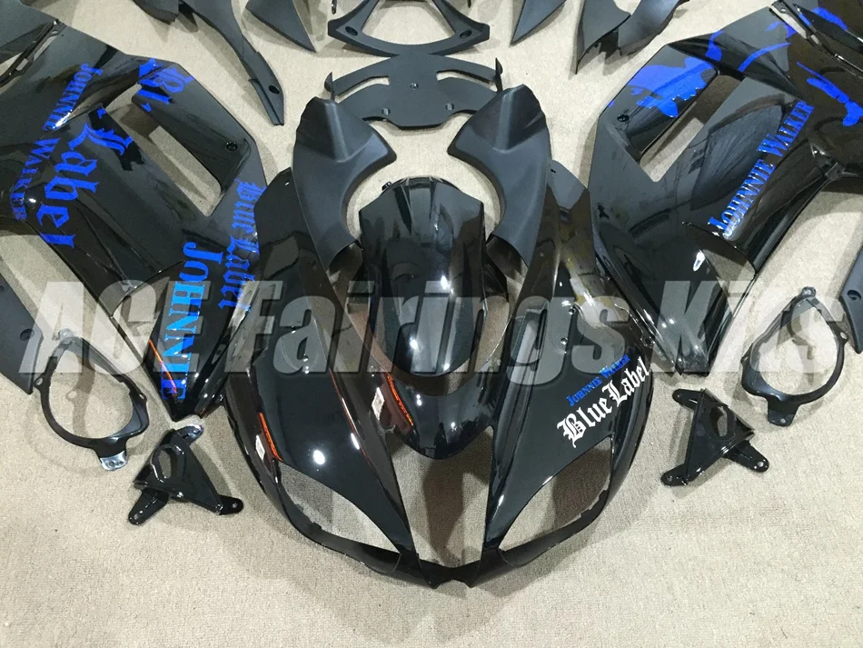 Abs Обтекатели комплект подходит для kawasaki Ninja ZX6R 636 2007 2008 07 08 6R 600600cc комплект кузова на заказ черный синий