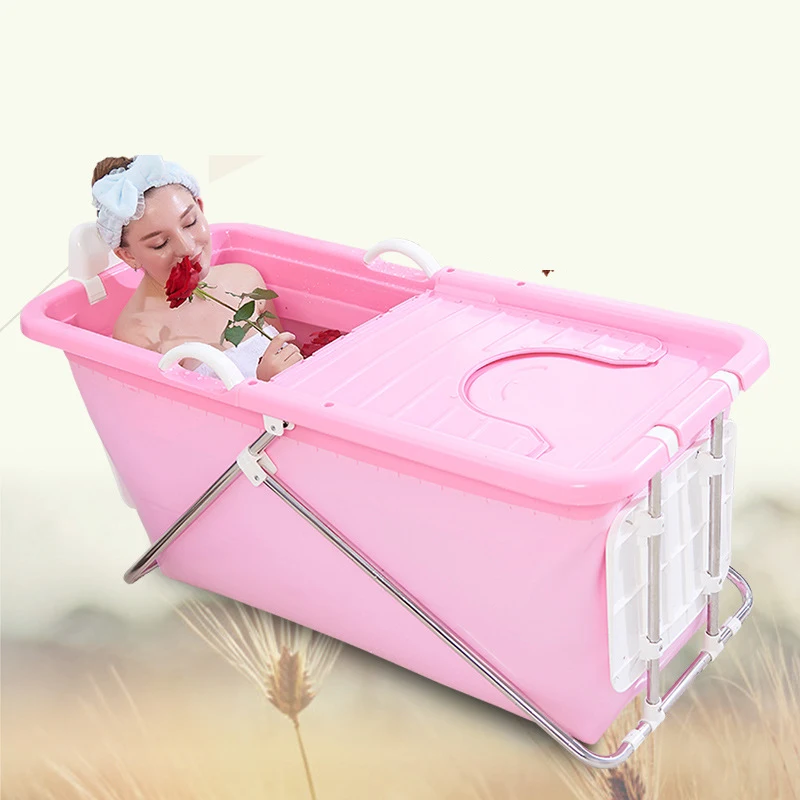  H Lengthen Folding Portable Insulated Bathtub for Adults Inflatable Bath Straight leg Bathtub Food 