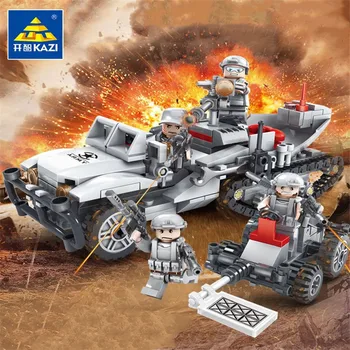 

Kaizhi toys for children wolf field troops military assembled 4 in 1 heavy half tracked passion DIY model kids Educational Toys