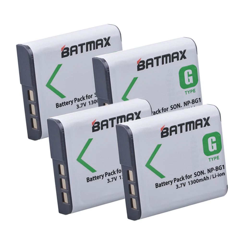 

4-Pack NP-BG1 NP BG1 NP-FG1 Batteries for SONY Cyber-shot DSC-H3 DSC-H7 DSC-H9 DSC-H10 DSC-H20 DSC-H50 DSC-H55 DSC-H70 DSC-H90