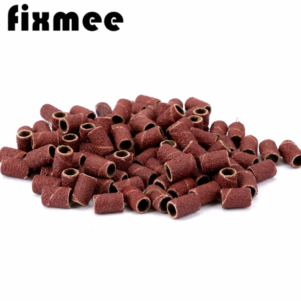 100 шт. Dremel аксессуары 1/4 &quotGrit 80 # барабанный шлифовальный набор + 2 Ленточные оправы