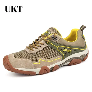

hot sale hiking shoes outdoor men breathable mesh summer trekking sport shoes scarpe uomo sportive climbing Lace-up mesh shoe