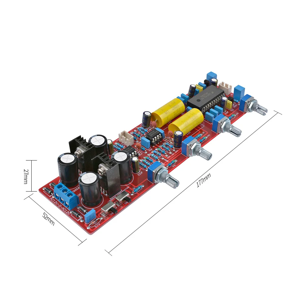 AIYIMA тональный предусилитель Регулятор громкости LM4610N NE5532 Hi-Fi предусилитель тон бас ВЧ звук плата управления DIY домашний усилитель