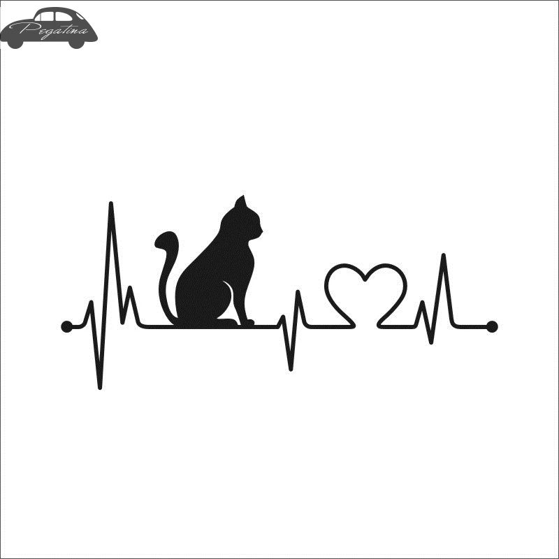 Pegatina Car Cat Sticker Pet Shop Decal Posters Vinyl Wall Art Decals Quadro Parede Decor Mural Cat Pussy Sticker