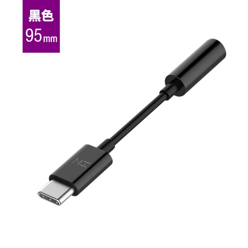 Xiao mi Z mi usb type c to 3,5 мм аудио адаптер для mi 9 8 mi x 3 huawei mate 20 pro usb c to aux кабель-конвертер для наушников - Цвет: Черный