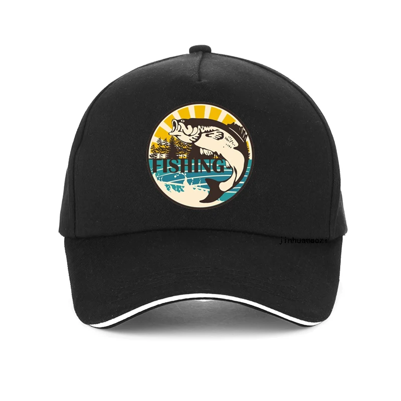 

Wilderness Fishing printing Baseball caps fashion Men women outdoor fishing hat hip hop Unisex adjustable snapback bone