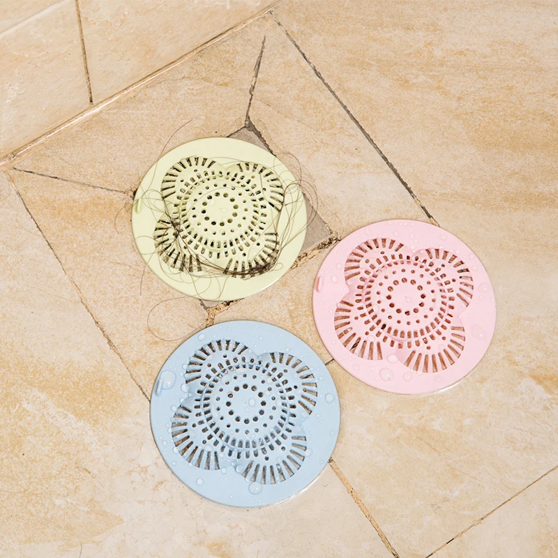

1Pc Kitchen Sink Filter Sewer Outfall Hair Catchers Stoppers Anti-blocking Strainer Bathroom Accessories Cleaning Tool