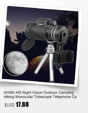 Мини HD монокуляр телескоп двойной регулировки фокусировки низкой освещенности ночное видение Бинокль Зрительная труба Кемпинг пеший туриз