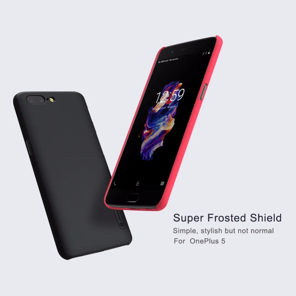 phone case cover For oneplus 5 (5.5 inch) Nillkin frosted hard plastic back protective shell for capa funda |