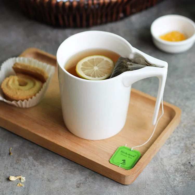 330мл Творческий Керамическая кружка для чая, белый чай чашка с чаем держатель мешка, белая чашка из фарфора, чай мешок Холдинг Кружка, прекрасный подарок для любителя чая