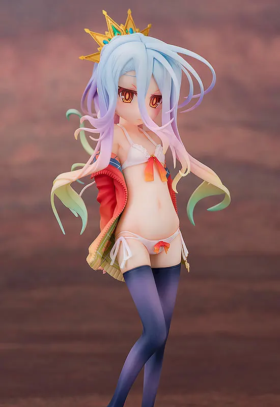Anime No Game No Life Shiro Swimsuit PVC Figure Toy New in Box 20cm 