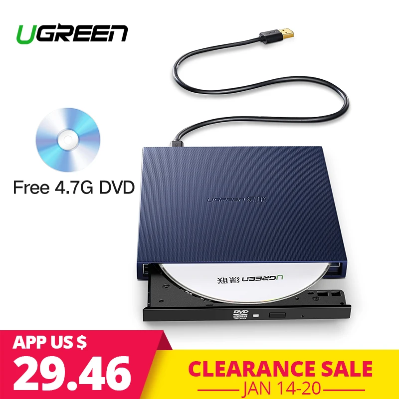Ugreen USB Optical Drive External USB 2.0 CD/DVD-ROM Combo DVD RW ROM Burner for Dell Lenovo Laptop Windows/Mac OS USB DVD Drive Ugreen USB Optical Drive External USB 2.0 CD/DVD-ROM Combo DVD RW ROM Burner for Dell Lenovo Laptop Windows/Mac OS USB DVD Drive