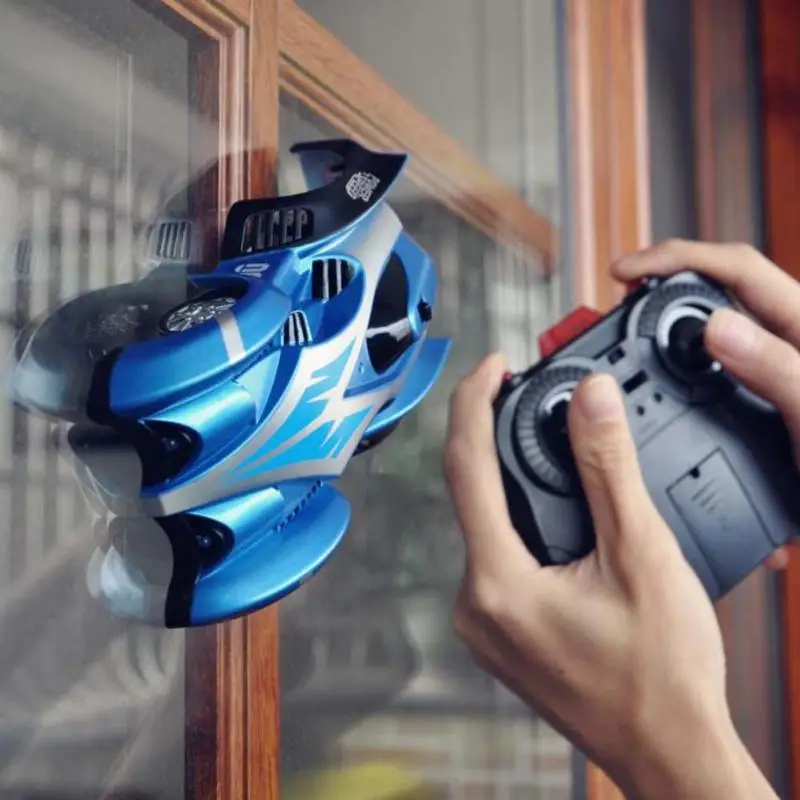

Remote Control Wall Climbing RC Car with LED Lights 360 Degree Rotating Stunt Toys Antigravity Machine Wall Racer