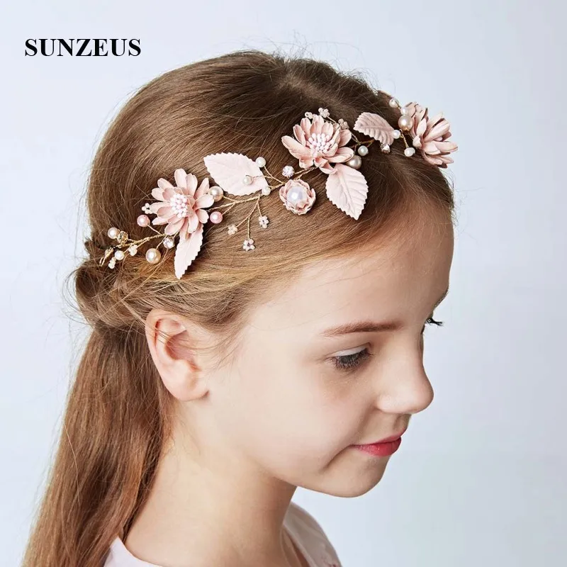 

Sweet Hair Accessories for Children Flowers Leaf Charming Headband Flower Girls Hair Decoration SG13