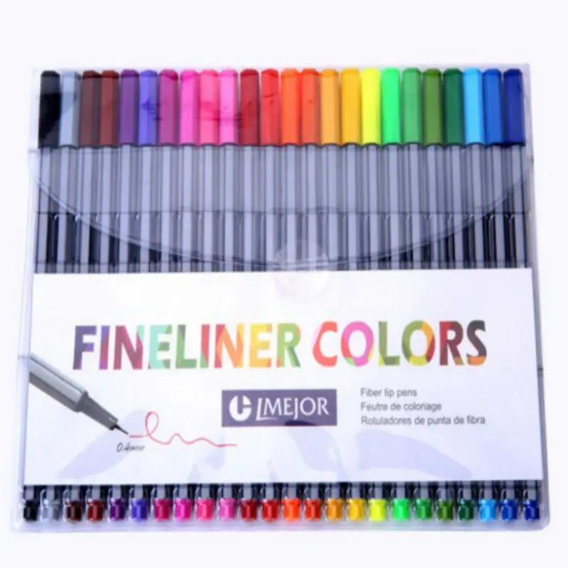 

0.4 Mm 24 Colors Fineliner Pens Marco Super Fine Draw (not Stabilo Point 88) Marker Pen Water Based Assorted Ink No-tox Material