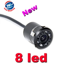 HD 8 LED CCD Auto Telecamera per la Retromarcia Night Vision 170 Wide Angle Car inverso di Retrovisione telecamera Backup