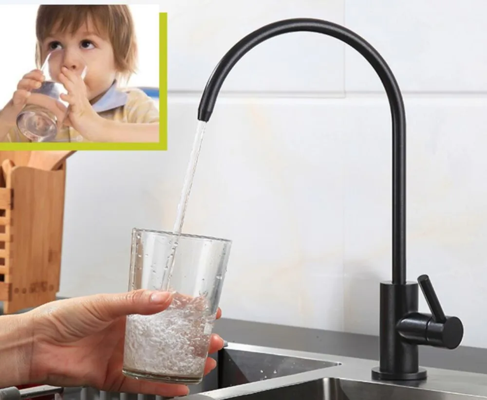 

Kitchen Direct Drinking Water Filter Tap 304 Stainless Steel RO Faucet Purify System Reverse Osmosis robinet cuisine torneira