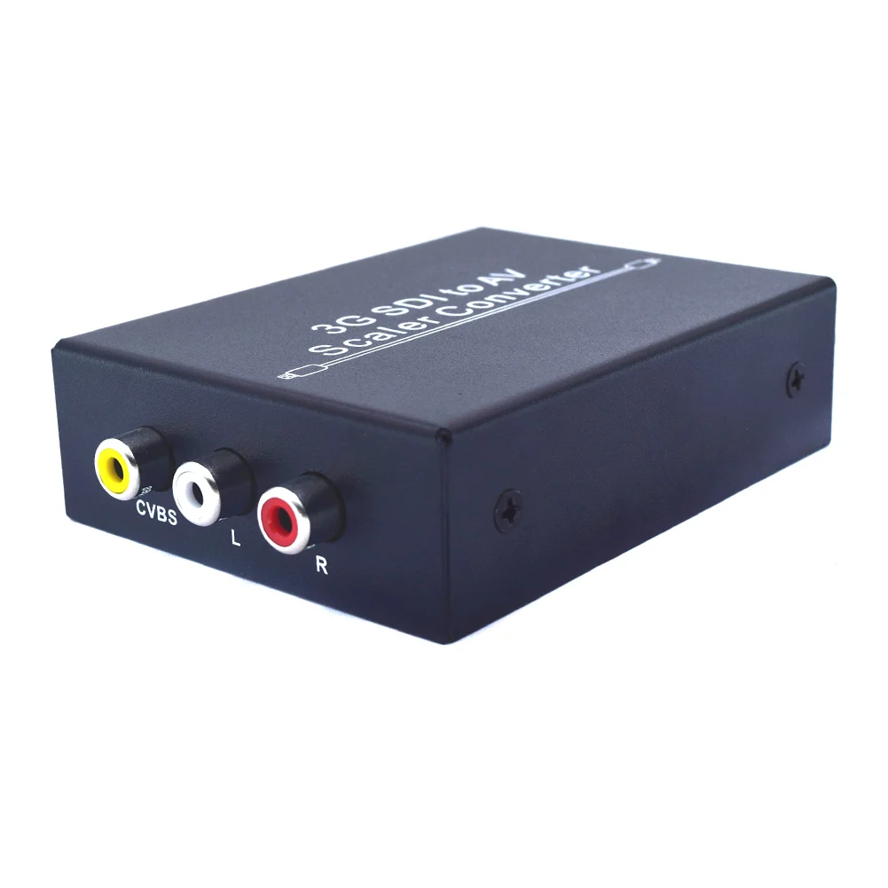 

New Hot 3G SDI to 3-RCA AV Scaler Converter Adapter SD-SDI HD-SDI 3G-SDI 2.97Gbps NV99
