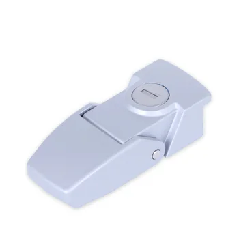 

Square hidden cabinet metal hasp latch zinc alloy distribution box case Security Toggle Lock with key door fastener hardware
