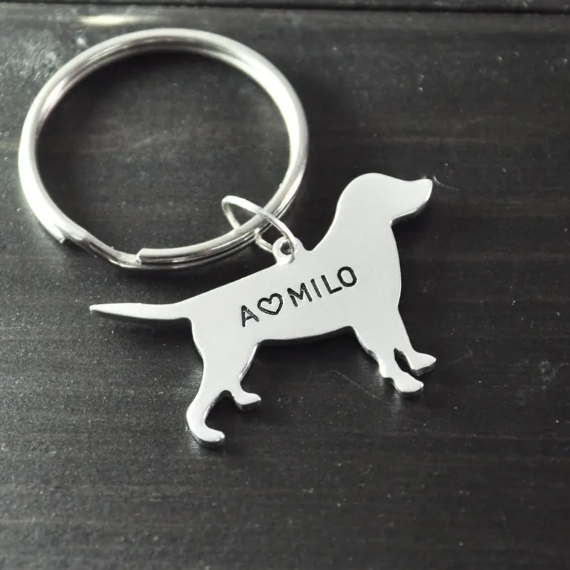 

Labrador retriever keychain dog key chain alloy hand cut Labrador retriever pendant dog keyring
