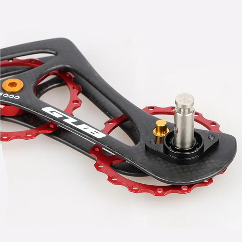 Poleas de descarrilador trasero de bicicleta de carretera 17 T-17 T de conducción de bicicleta de carretera rodamientos de cerámica ruedas de jockey de uso RD 5800