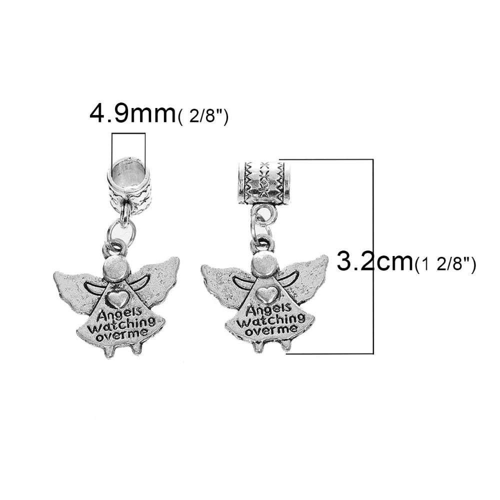 DoreenBeads из цинкового сплава европейские очаровательные бусины с большим