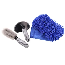 Автомобильная роликовая Очищающая щетка, набор инструментов для обода шин, скраб из мягкого сплава, щетка для очистки, набор TD326