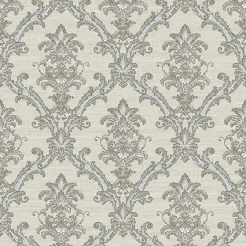 

Luxurious 3D embossed floral wallpaper Modern European background wallpaper for walls Grey mural nonwoven wallpaper roll