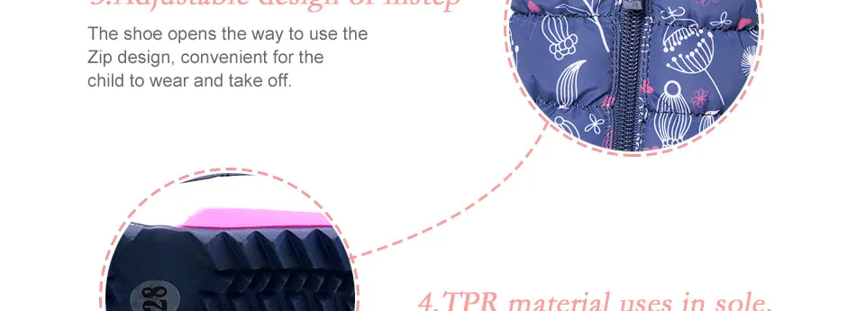 Sapatos à Prova Água de Alta Qualidade de lã Flamingo Inverno Anti-slip Manter Aquecido Tamanho 25-30 Crianças Neve Botas Grátis 82d-nq-1030 d' 9 Água de Alta Qualidade De Lã Manter