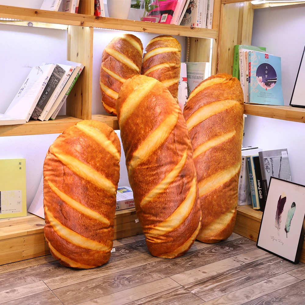

100cm Creative Simulational Plush Bread Shape Pillow funny food nap pillow Plush Nap Cushion kids toy Birthday Gift for Children