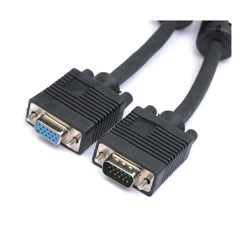 VGA Connector Adapter Extending Adaptor Video 1080p Cable Cables 3+6