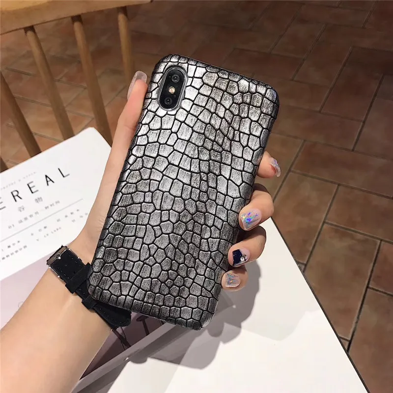 Luxury Retro 3D Crocodile Phone Case For iPhone XS MAX Case for iphone XXR66S78Plus Case Cool PU Leather Pattern Back Cover03