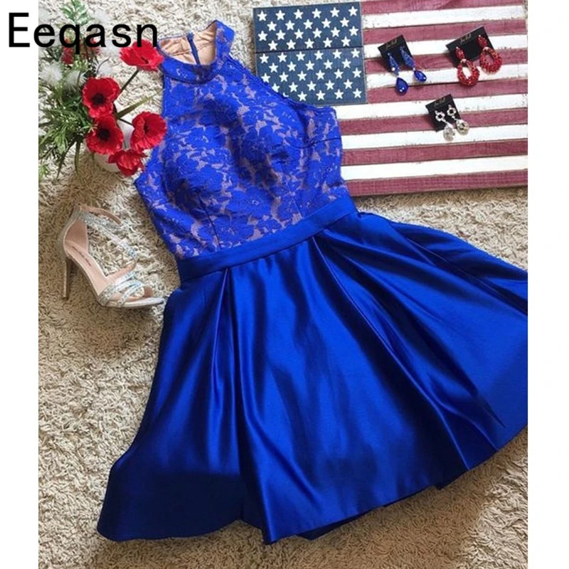 royal blue overall dress