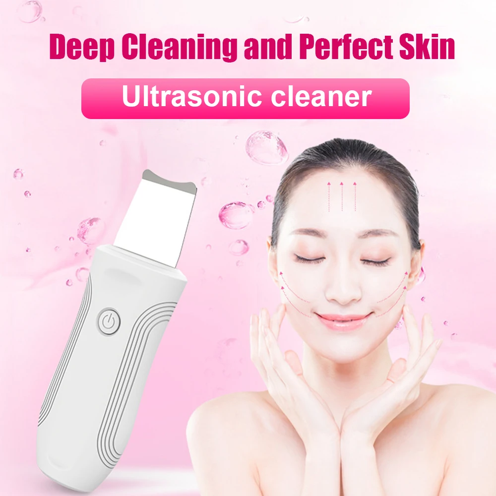 

Ultrasonic Deep Face Cleaning Machine Whitening Lifting Skin Scrubber Remove Dirt Blackhead Anti Wrinkles and Spots Skin Care