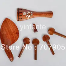 1 комплект Скрипки Чин остальные Tailpiece Peg Скрипки части палисандр инкрустация Роуз
