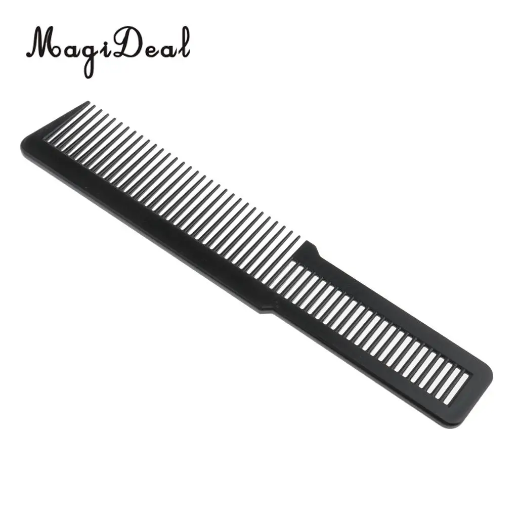 MagiDeal Professional Flat Top Stylist Salon Hairdressing Comb Anti-static Barber Clipper Cutting Hair Comb Black