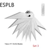ESPLB Colorful Metal Scalpel Knife Non-slip Cutter Carving Engraving Craft Knives with extra #11 Blades for PCB Mobile Phone 3