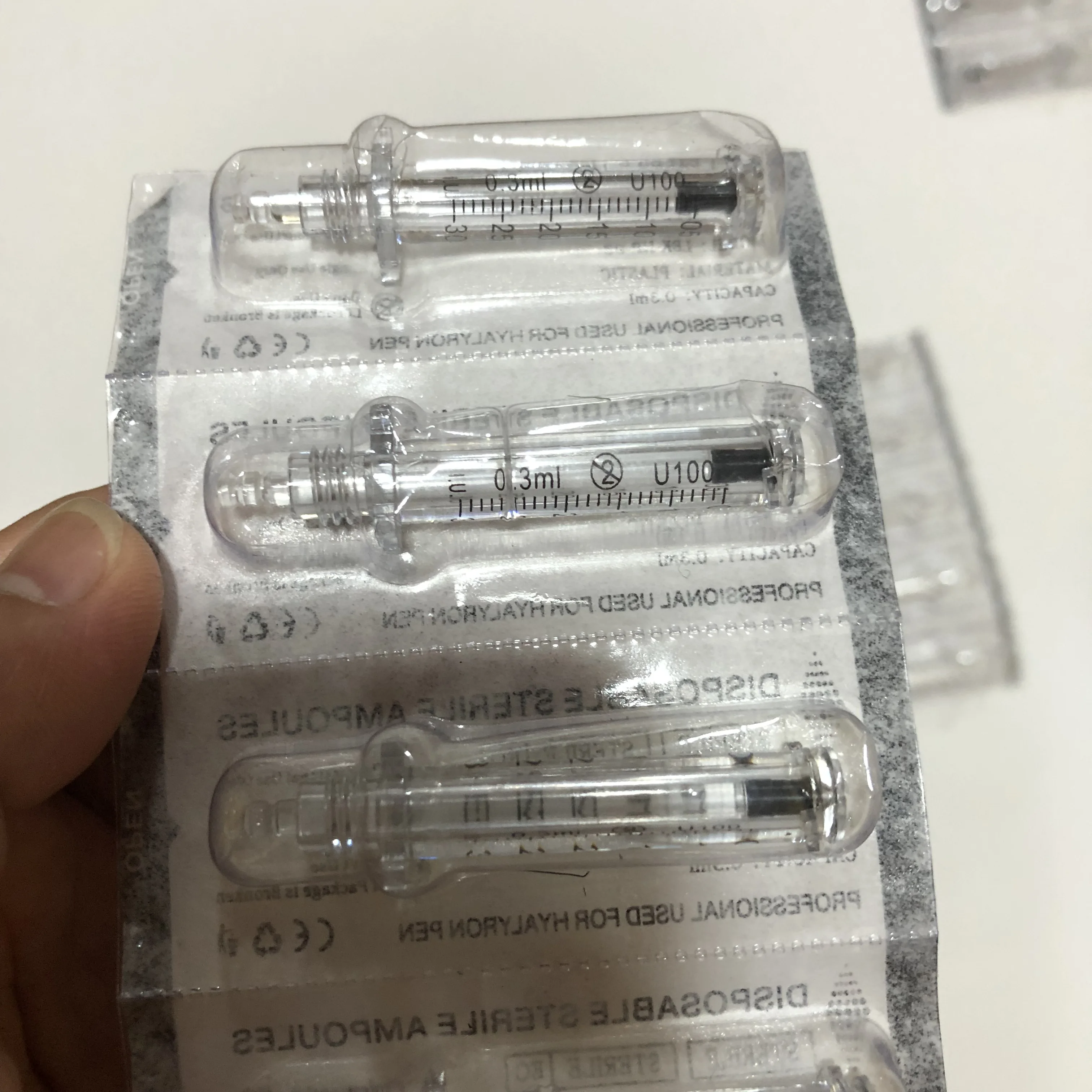 High quality 0.3ML Ampoule head for Tattoo Tip hyaluronic pen High Pressure wrinkle removal water syringe